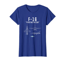 Load image into Gallery viewer, F-16 Shirt Military Air Force F16 Fighter Jet Tee
