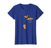 Load image into Gallery viewer, Panda Family T-Shirt Lazy Panda shirt Pocket Tee in red
