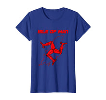 Load image into Gallery viewer, Isle of Man TT Race T-Shirt Red Map Triskelion
