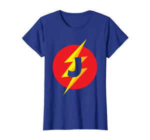 Superhero Costume Letter J Initial T-Shirt For Boys & Girls