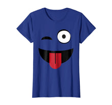 Load image into Gallery viewer, Emoji TShirt One Eye Open Wink Tongue Out
