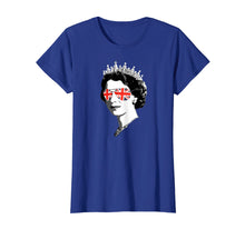 Load image into Gallery viewer, Elizabeth II Sunglasses TShirt British Crown Union Jack Meme
