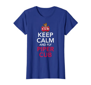 Keep Calm and Fly Piper Cub Aviation T-Shirt