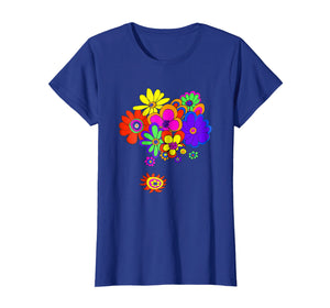 60s & 70s Retro Flower Power T Shirt