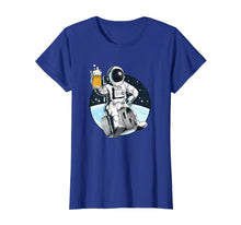 Load image into Gallery viewer, Beer Drinking Astronaut T-Shirt - Funny Lager Alcohol Tee
