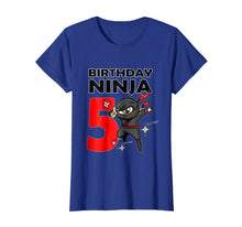 Load image into Gallery viewer, Kids Ninja Birthday Shirt 5 Year Old 5th Birthday BOY SHIRT
