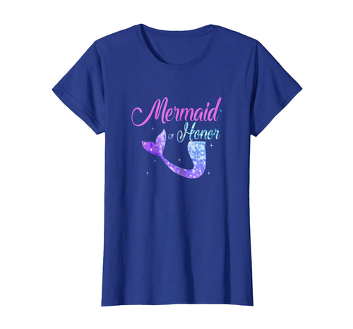 Mermaid Of Honor Maid Bridesmaid Tshirt Mother's Day Gift
