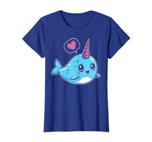 Load image into Gallery viewer, Cute Kawaii I Love Narwhals T-Shirt Kawaii Whale Gift
