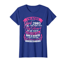 Load image into Gallery viewer, April Girl 2005 Shirt 14th Birthday Gift 14 Years Old
