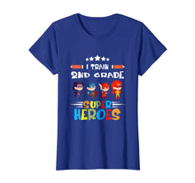 Load image into Gallery viewer, I Train 2nd Grade Super Heroes Teacher Team Gift T Shirt
