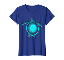 Load image into Gallery viewer, Turquoise Blue Sea Turtle Watercolor Lover Gift Cool T-shirt
