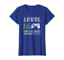 Load image into Gallery viewer, Level 16 Unlocked - 16 Year Old Gamer Funny Birthday T-Shirt
