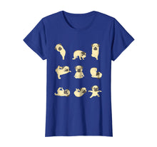 Load image into Gallery viewer, Funny Pug Yoga Positions T-Shirt
