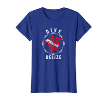 Load image into Gallery viewer, Dive Belize TShirt Vintage Tribal Turtle Gift TShirt
