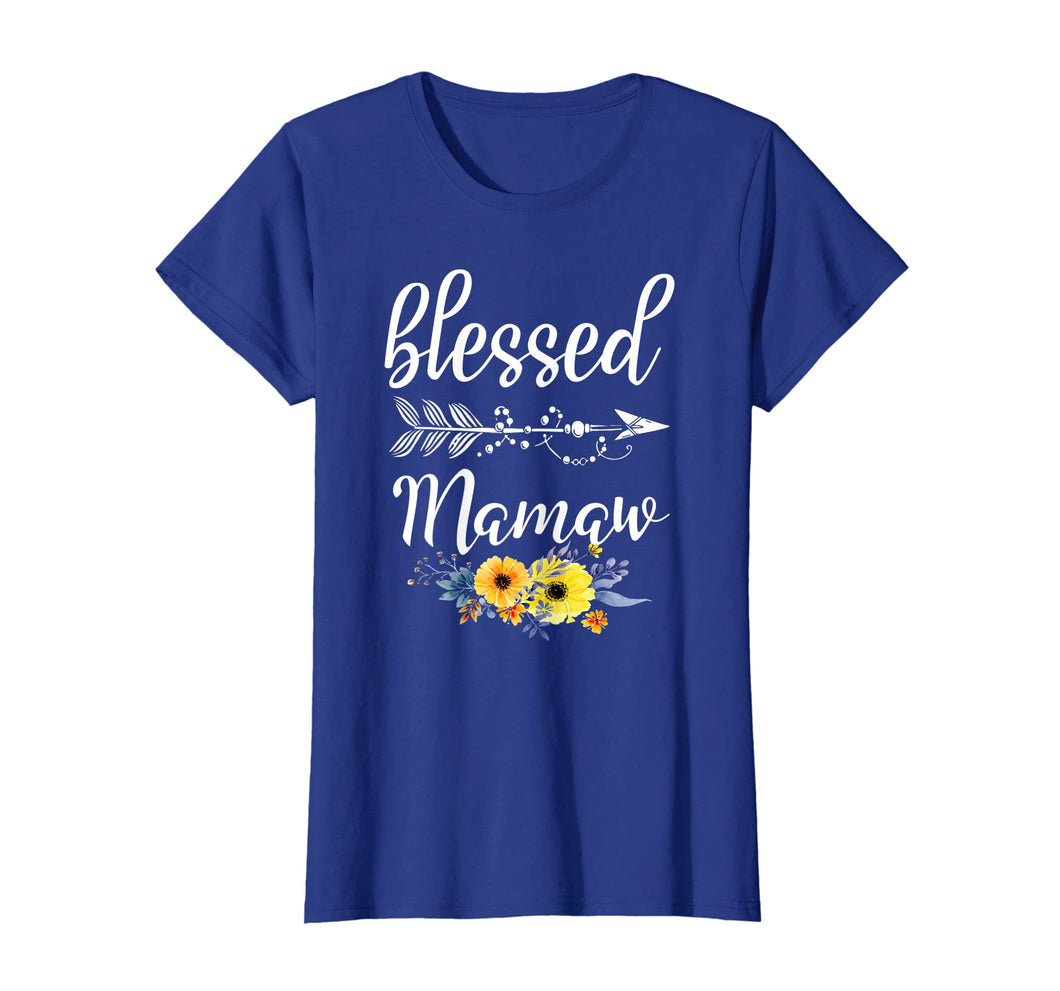 Funny Blessed To Be Called Mamaw Flower T-Shirt Gift