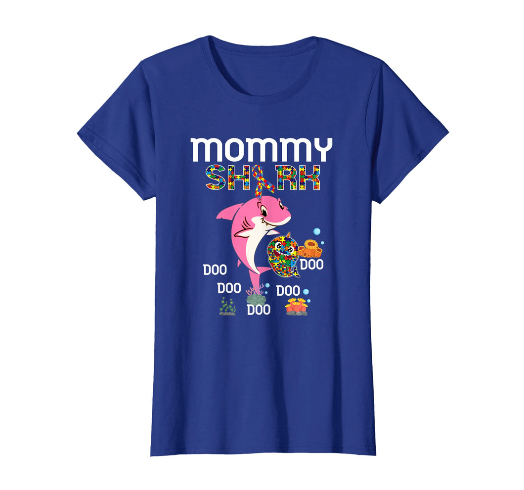 Mommy Shark Autism Awareness Shirt Mommy Baby Shark Autism