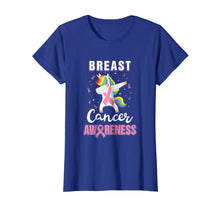 Load image into Gallery viewer, Inspirational Breast Cancer Awareness Unicorn Support Shirt
