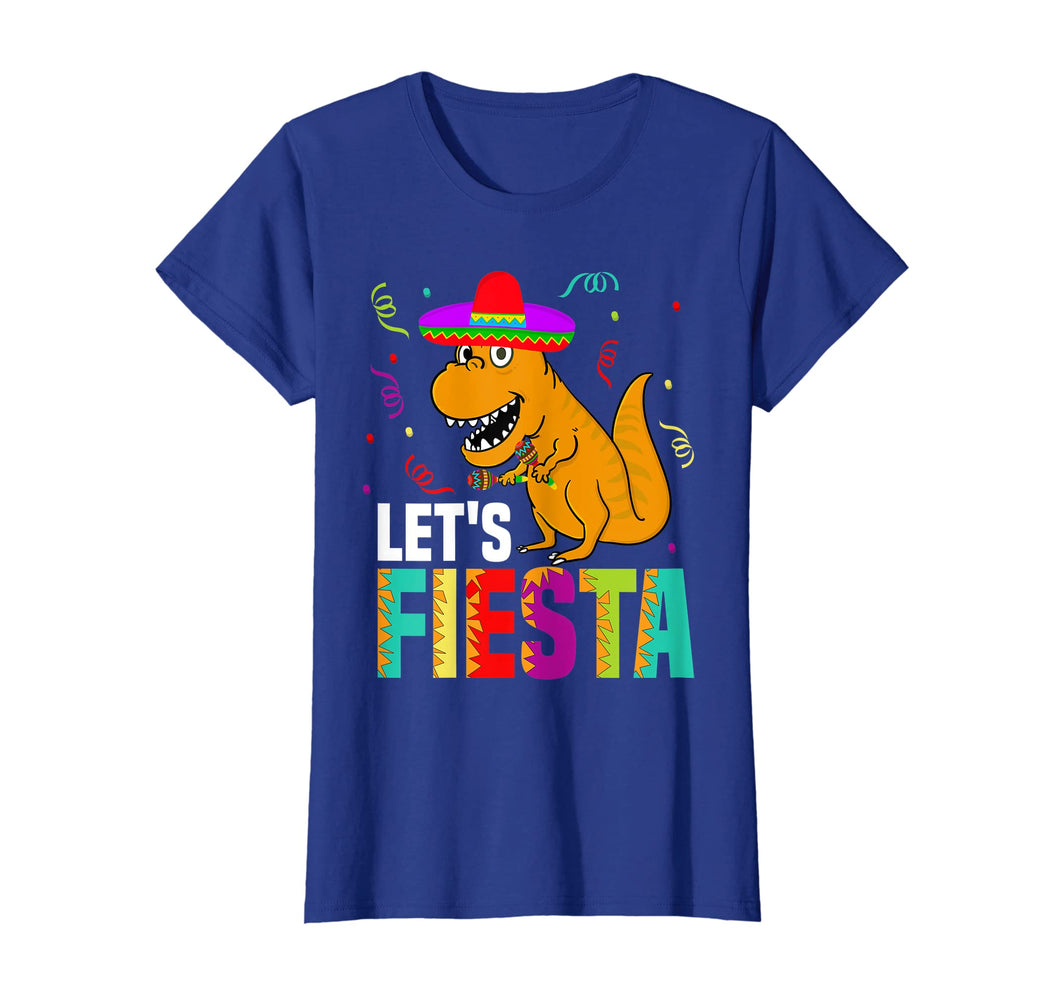 Let's Fiesta Mexican Dinosaur T Rex T Shirt
