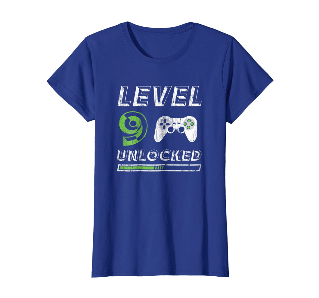Level 9 Unlocked - 9 Year Old Gamer Funny Birthday T-Shirt