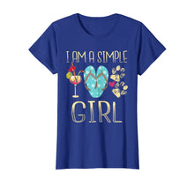 Load image into Gallery viewer, Simple Girl Loves Wine Flip Flops Dog Paw Tshirt for Women
