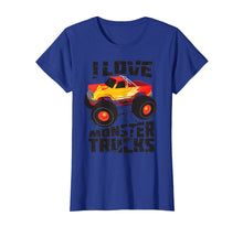 Load image into Gallery viewer, I Love Monster Trucks | Cute Bigfoot Trucks T-shirt Gift
