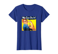 Load image into Gallery viewer, Women's Rosie The Riveter We Can Do It Retro WW2 Tee T-Shirt

