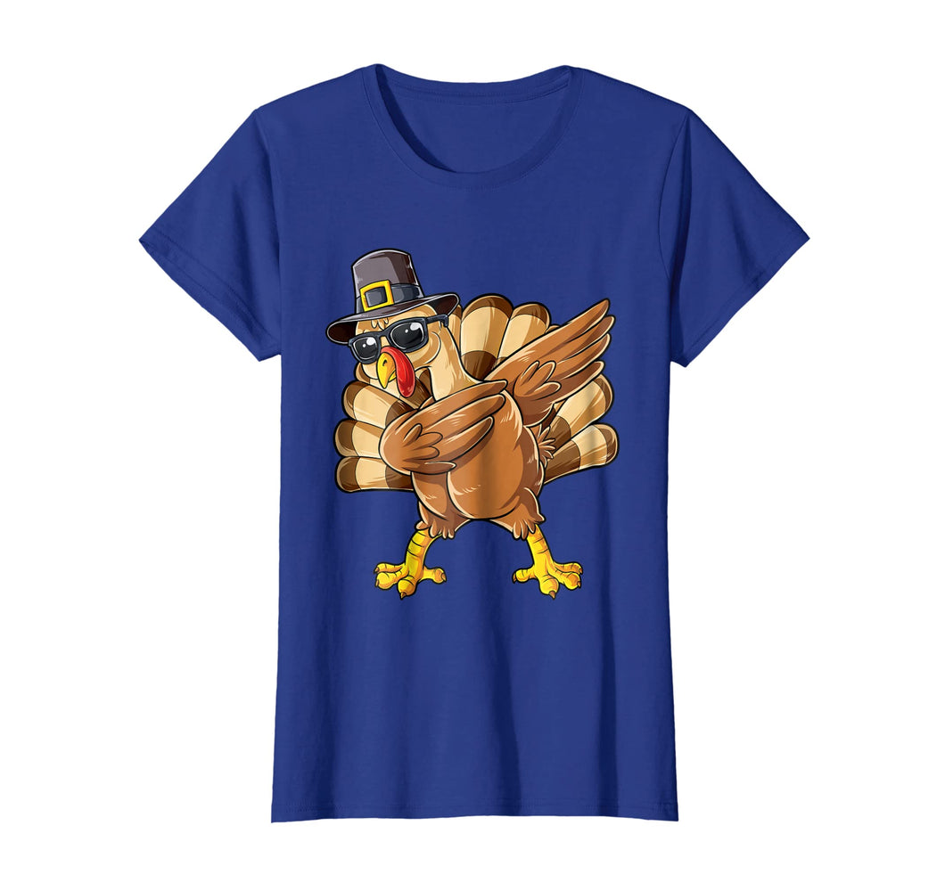 Thanksgiving Dabbing Turkey Shirt Boys Kids Men Pilgrim Day