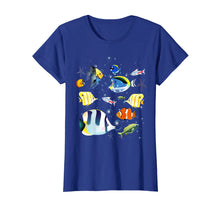 Load image into Gallery viewer, Tropical fish aquarium under ocean t-shirt
