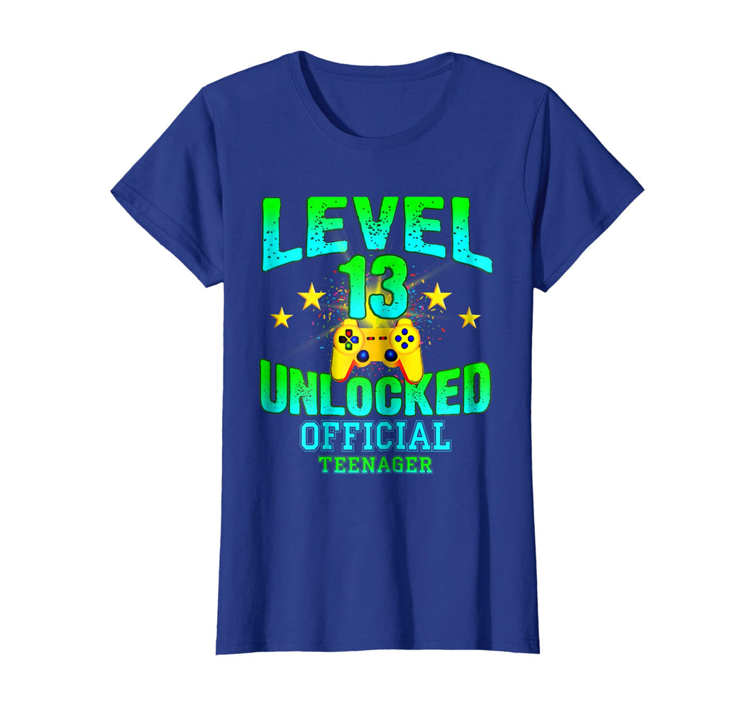 Official Teenager t Shirt Level 13 Unlocked Birthday Gifts