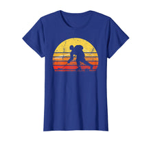 Load image into Gallery viewer, Vintage Retro Ice Hockey Player Silhouette Sun T-shirt Gift
