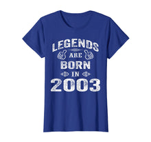 Load image into Gallery viewer, Legends are born in 2003 T Shirt 16 years old Birthday Tee
