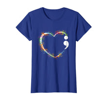 Load image into Gallery viewer, Heart Shape Suicide Prevention Awareness T-Shirt
