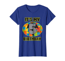 Load image into Gallery viewer, Birthday Boys Shirt Age 5 Bat Superhero Bricks Blocks
