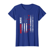 Load image into Gallery viewer, Nurse American Flag Heartbeat Shirt For Dialysis Nurses
