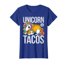 Load image into Gallery viewer, Unicorn &amp; Tacos T Shirt Girls Kids Women Rainbow Taco Squad
