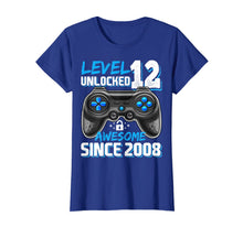 Load image into Gallery viewer, Level 12 Unlocked Awesome 2008 Video Game 12th Birthday Gift T-Shirt-631873

