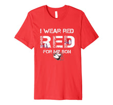 Load image into Gallery viewer, Red Friday Military Mom Shirt Women's I Wear Red For My Son
