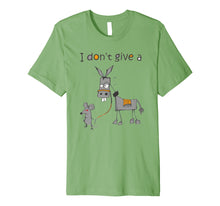Load image into Gallery viewer, I Don&#39;t Give A Rats Ass Mouse Walking Donkey Gift Premium T-Shirt
