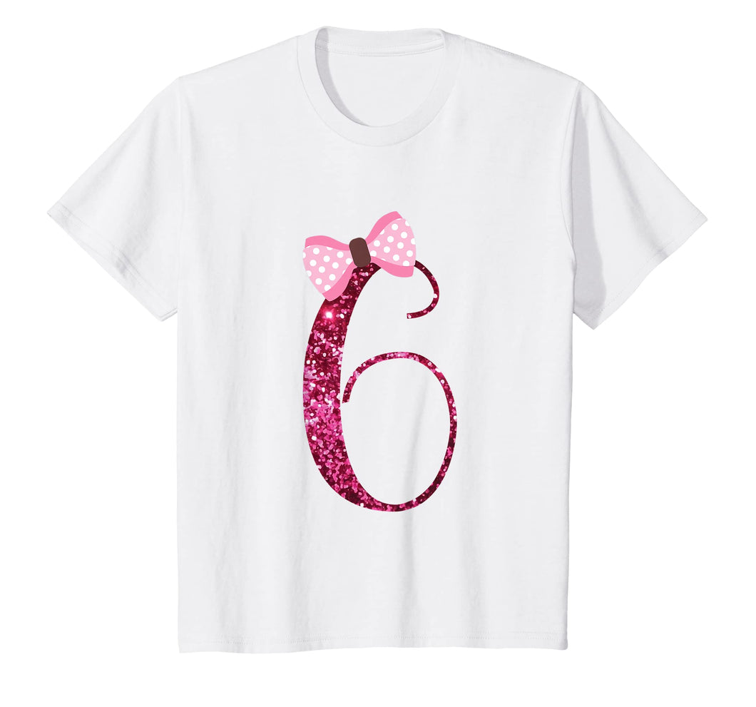 Girls 6th Birthday Shirt, Gift 6 Years Old Girl Bday Dress