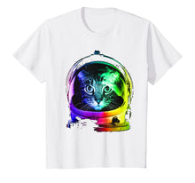 Load image into Gallery viewer, Astronaut cat T-Shirt space cat Tee for men, women, kids
