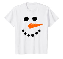 Load image into Gallery viewer, Snowman Face Carrot Nose Christmas Winter Cosplay Costume T-Shirt

