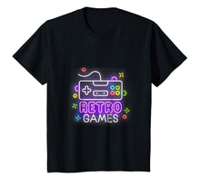 Load image into Gallery viewer, Retro Games T-Shirt Neon Glow Classic Gaming
