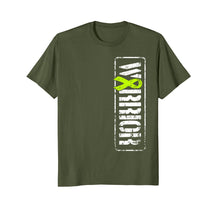 Load image into Gallery viewer, Lymphoma Awareness T Shirt - Lime Green Cancer Ribbon
