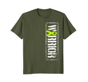 Lymphoma Awareness T Shirt - Lime Green Cancer Ribbon