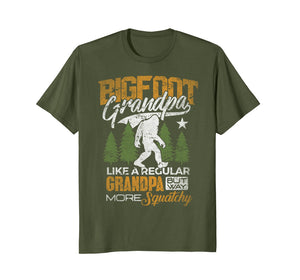 Bigfoot Grandpa T-Shirt Sasquatch Yeti Camping Gift Shirt