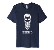 Load image into Gallery viewer, Beer'd Hop Beard for Beer Drinkers Tee
