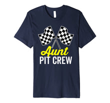 Load image into Gallery viewer, Aunt Pit Crew Shirt for Racing Party Costume Premium (Dark)
