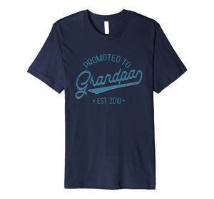 Promoted To Grandpa Est 2019 Grandad Baby Pregnant Shirt