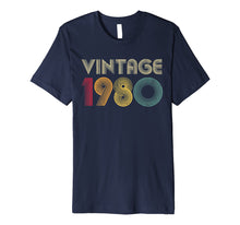 Load image into Gallery viewer, 1980 40th Birthday T Shirt Gift Vintage Classic Men Women
