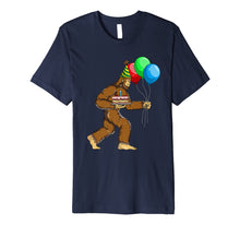 Load image into Gallery viewer, Bigfoot Birthday Cake Balloons Sasquatch T-Shirt
